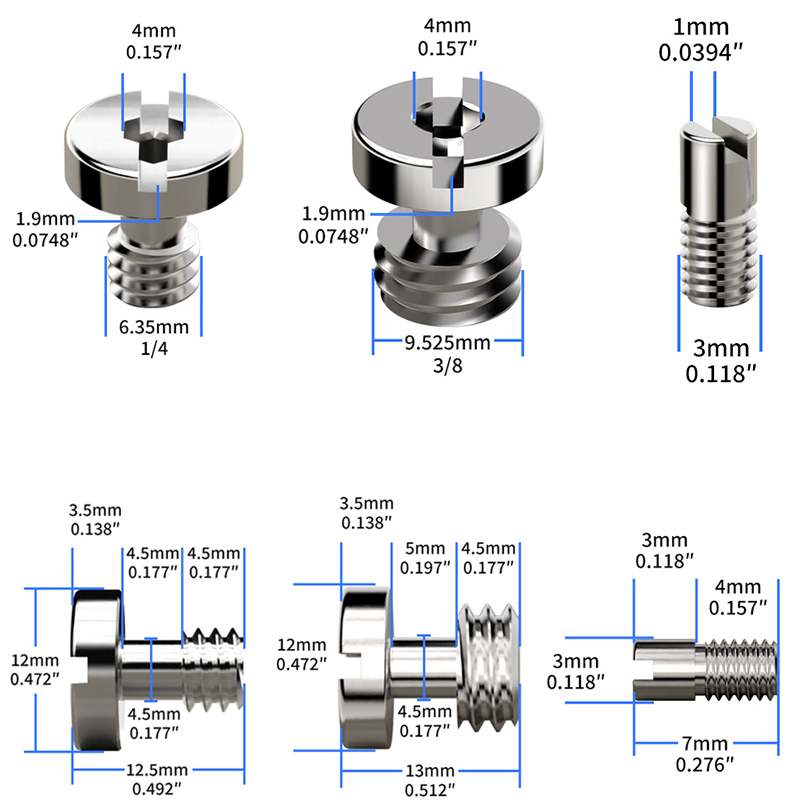 Cam Lock Nut - DSLR Camera Screw 1/4
