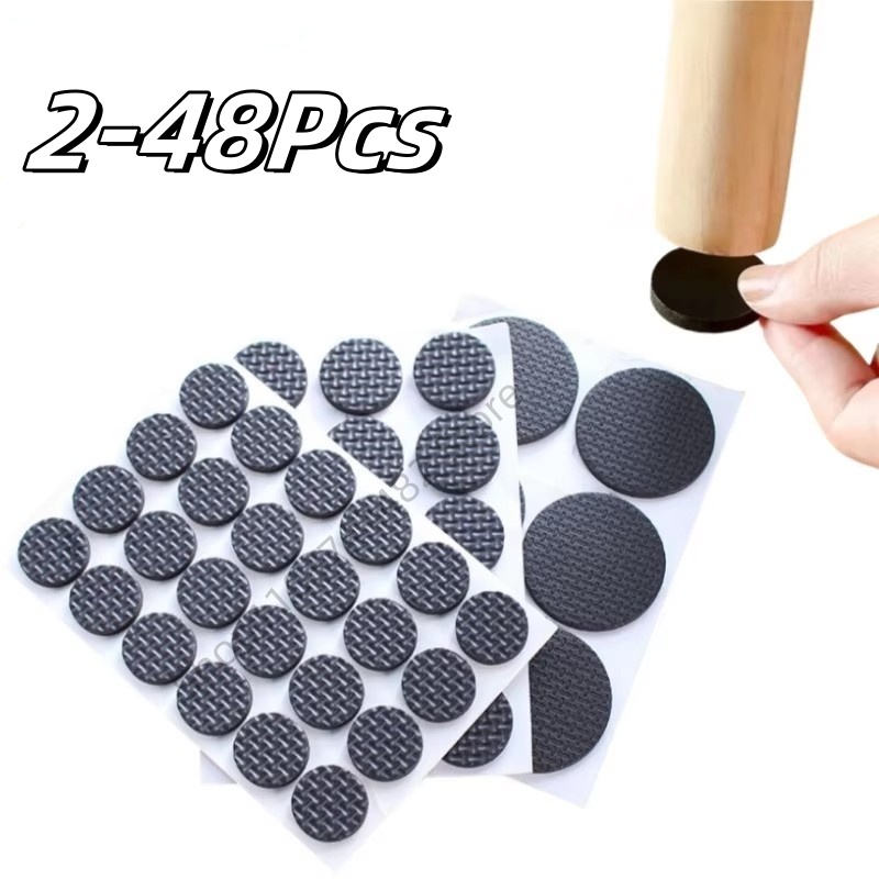 Furniture Hardware Feet - 2-48Pc Self Adhesive Black Furniture Leg