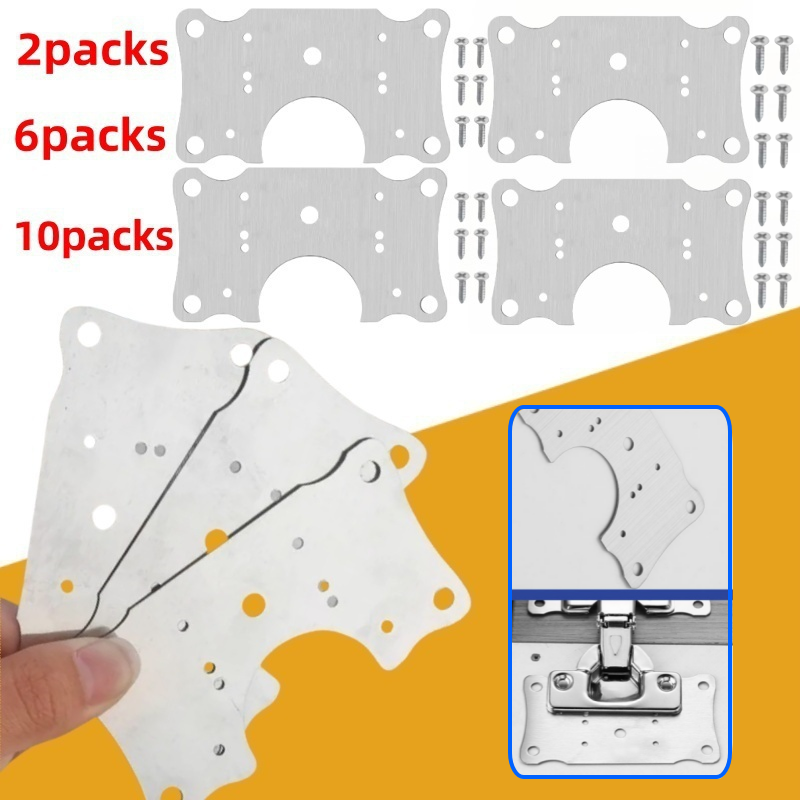 Used Furniture Hardware - 2/6/10packs Fastener hinges with screws, used