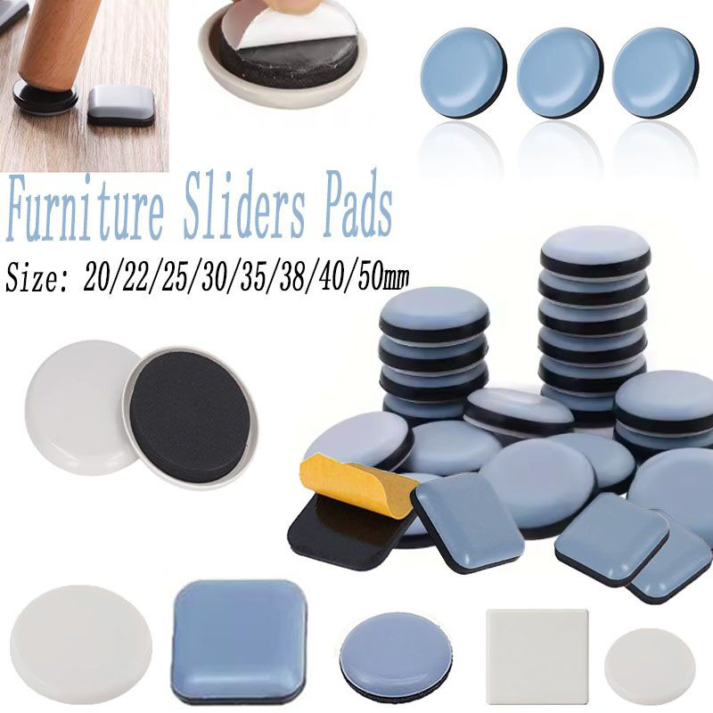 Furniture Hardware Feet - 24/16/8/4pcs Self-Adhesive Furniture Sliders Pads, Thick