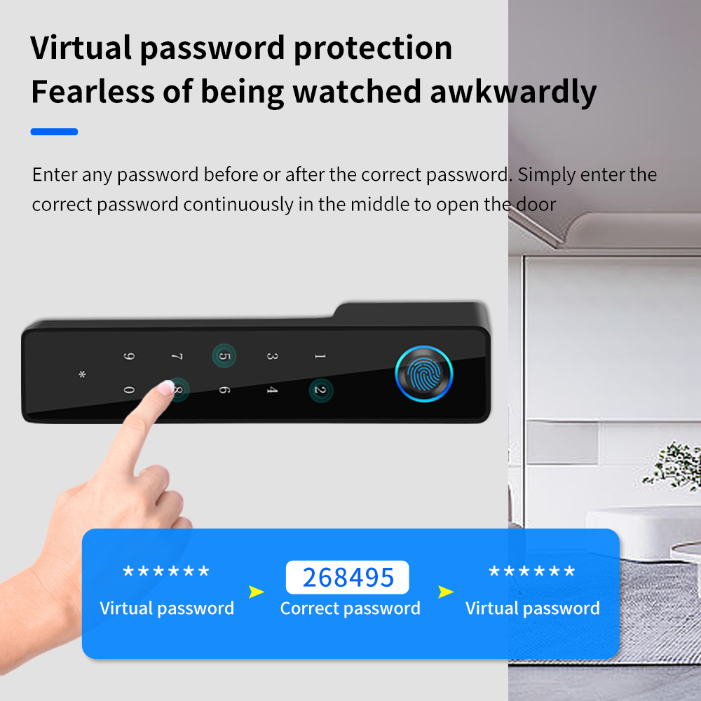 Minimalist Electronic Fingerpr - Furniture Hardware Locks ulasan dan harga