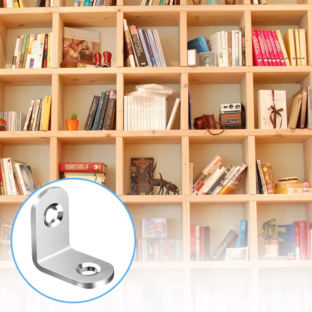 Stainless Steel L Bracket Corn - Furniture Hardware Wood ulasan dan harga