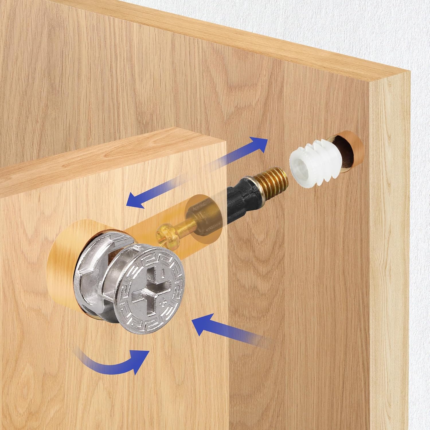 3 in 1 Furniture Connector Scr - Cam Lock Nut ulasan dan harga