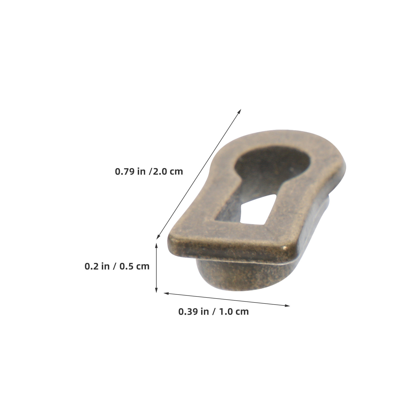 12Pcs Oval Zinc Alloy Keyhole  - Furniture Hardware Locks ulasan dan harga