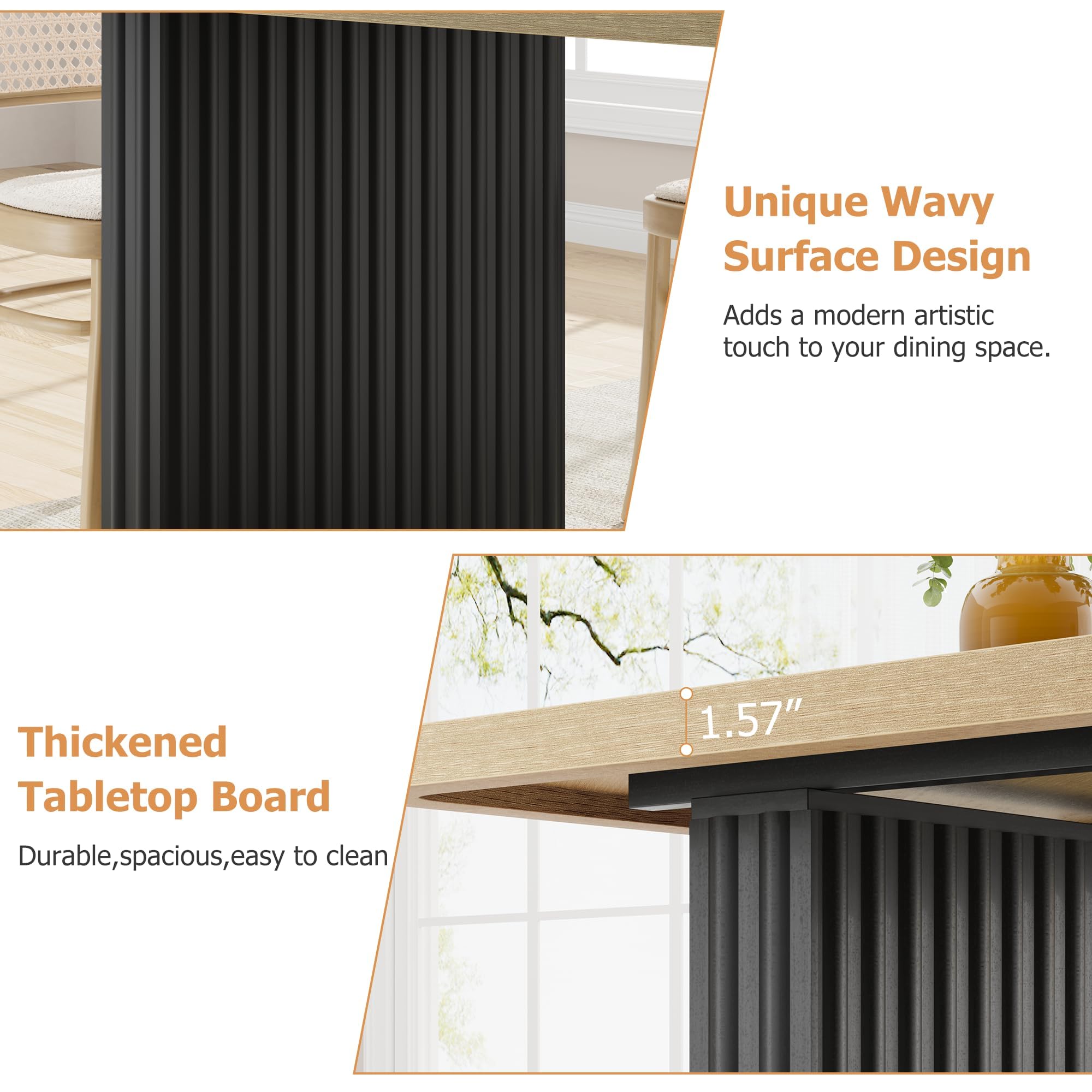 71 Inch Industrial Dining Tabl - Furniture Hardware Feet ulasan dan harga