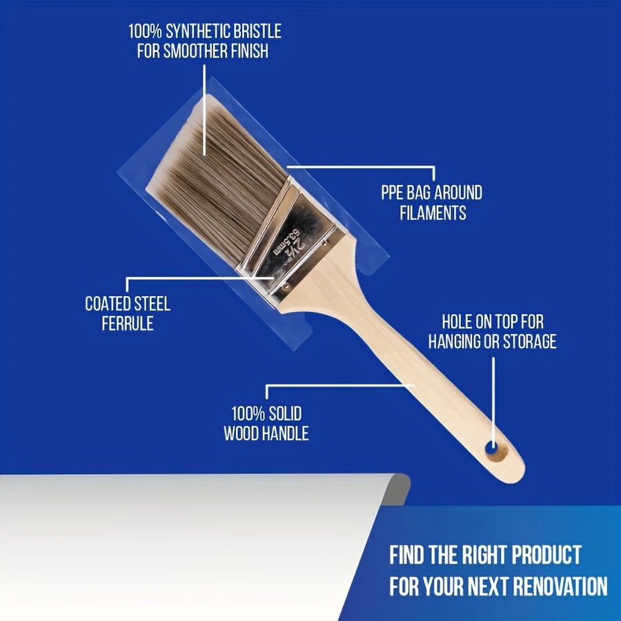 5Pcs High Quality Paint Brush  - Furniture Hardware Wood ulasan dan harga