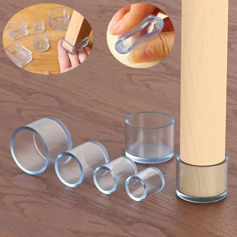 1-5pcs Transparent PVC Table C - Furniture Hardware Feet ulasan dan harga
