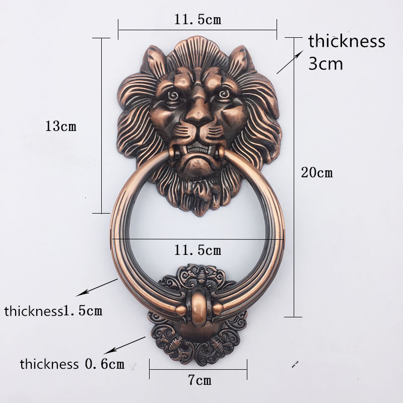 Antique Bronze Lion Head Handl - Furniture Hardware Wood ulasan dan harga