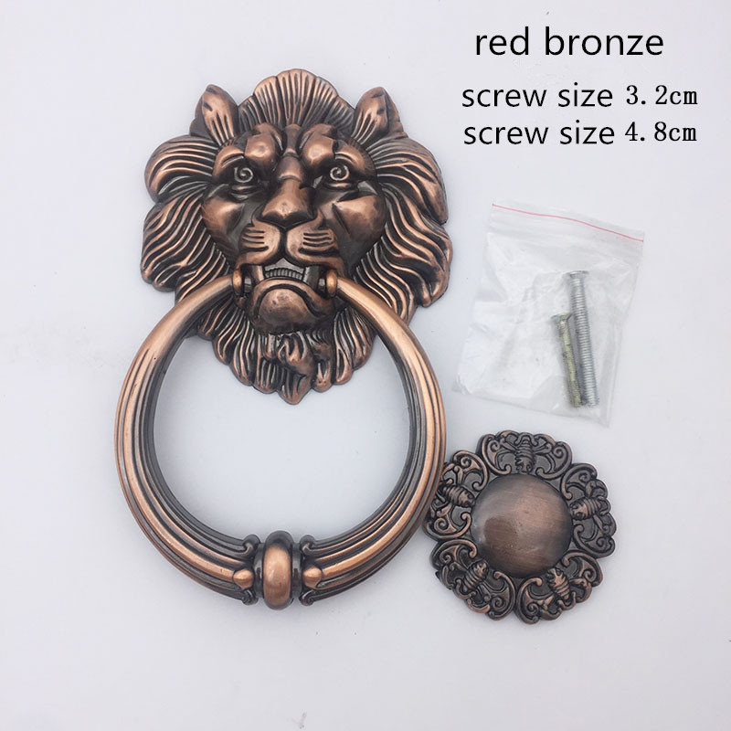 Antique Bronze Lion Head Handl - Furniture Hardware Wood ulasan dan harga