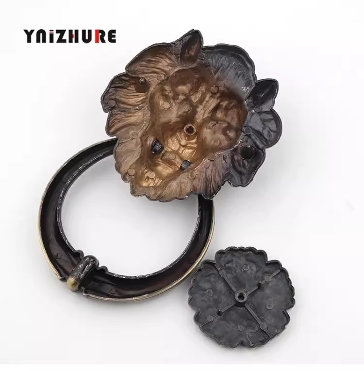 Antique Bronze Lion Head Handl - Furniture Hardware Wood ulasan dan harga