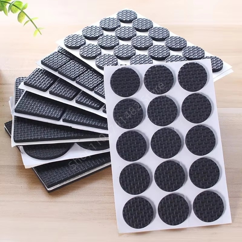 2-48Pc Self Adhesive Black Fur - Furniture Hardware Feet ulasan dan harga