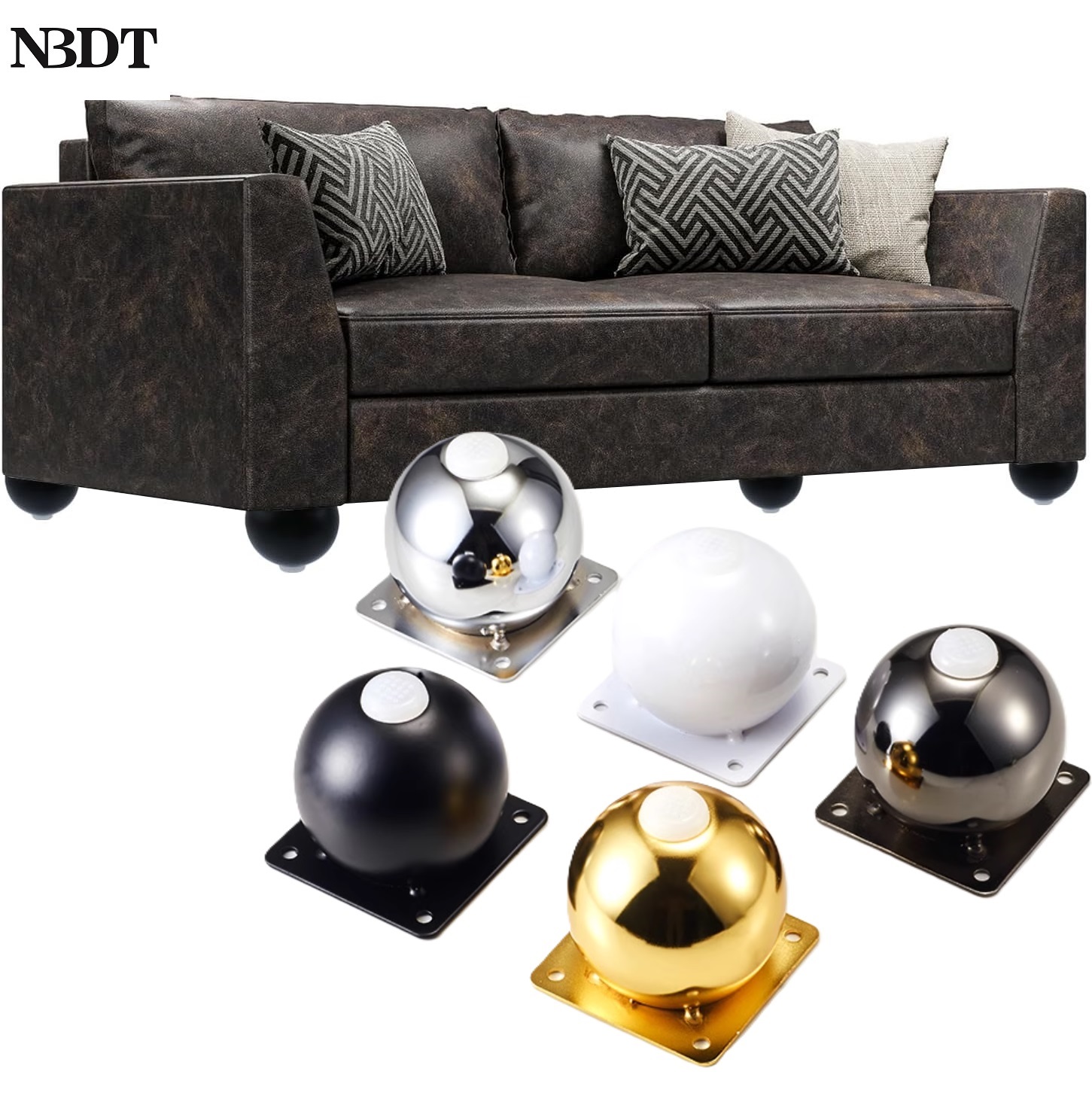 4Pcs Steel Ball Shaped Furnitu - Furniture Hardware Feet ulasan dan harga