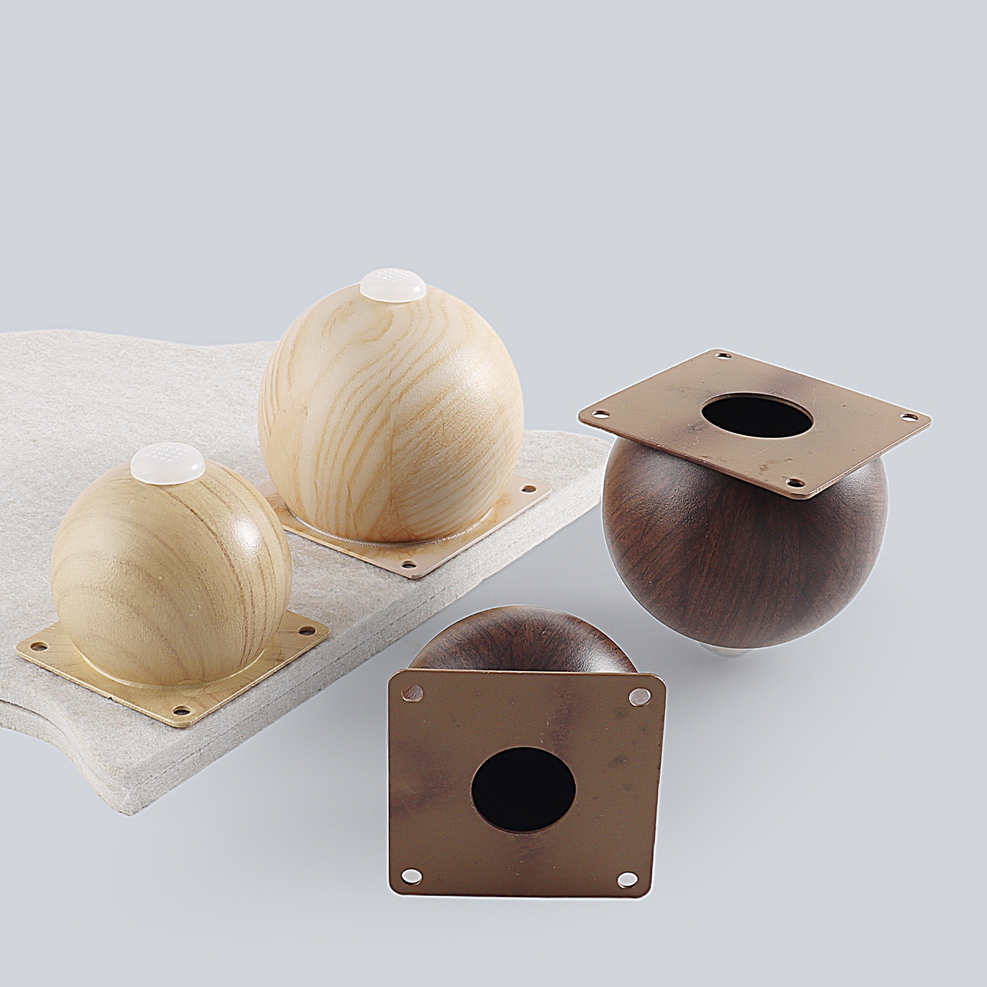 4Pcs Steel Ball Shaped Furnitu - Furniture Hardware Feet ulasan dan harga