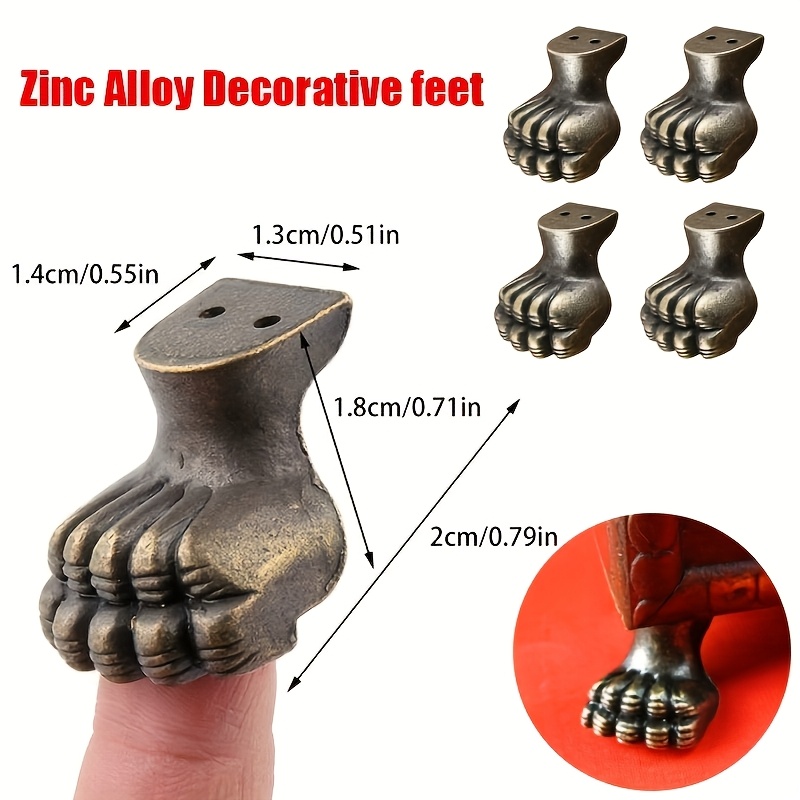 8pcs Antique Foot Brass Jewelr - Furniture Hardware Wood ulasan dan harga