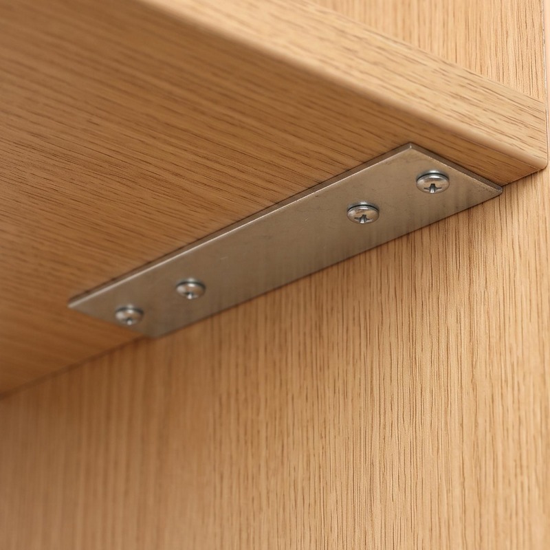 6/1PCS Heavy Duty Straight Bra - Furniture Hardware Wood ulasan dan harga