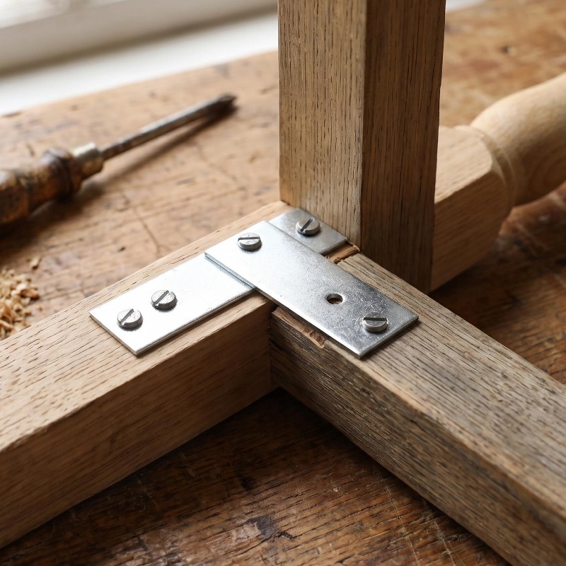6/1PCS Heavy Duty Straight Bra - Furniture Hardware Wood ulasan dan harga
