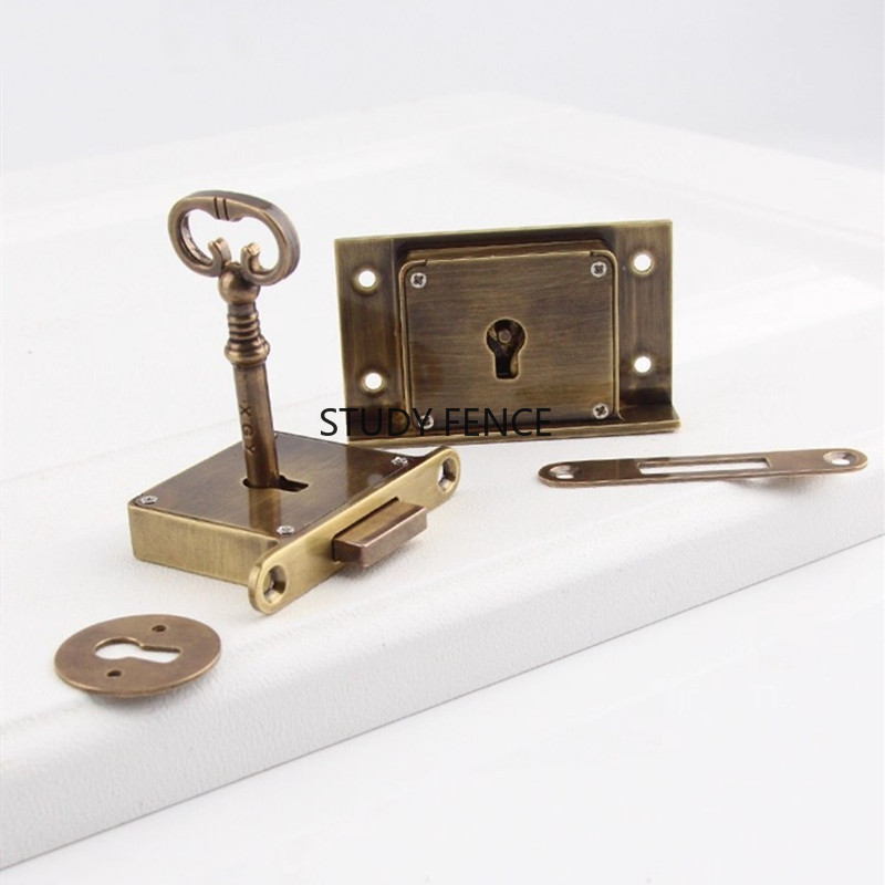 1PC Antique Metal Drawer Lock  - Furniture Hardware Locks ulasan dan harga