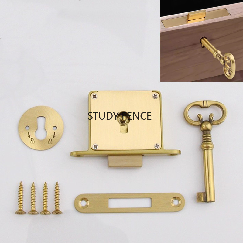 1PC Antique Metal Drawer Lock  - Furniture Hardware Locks ulasan dan harga