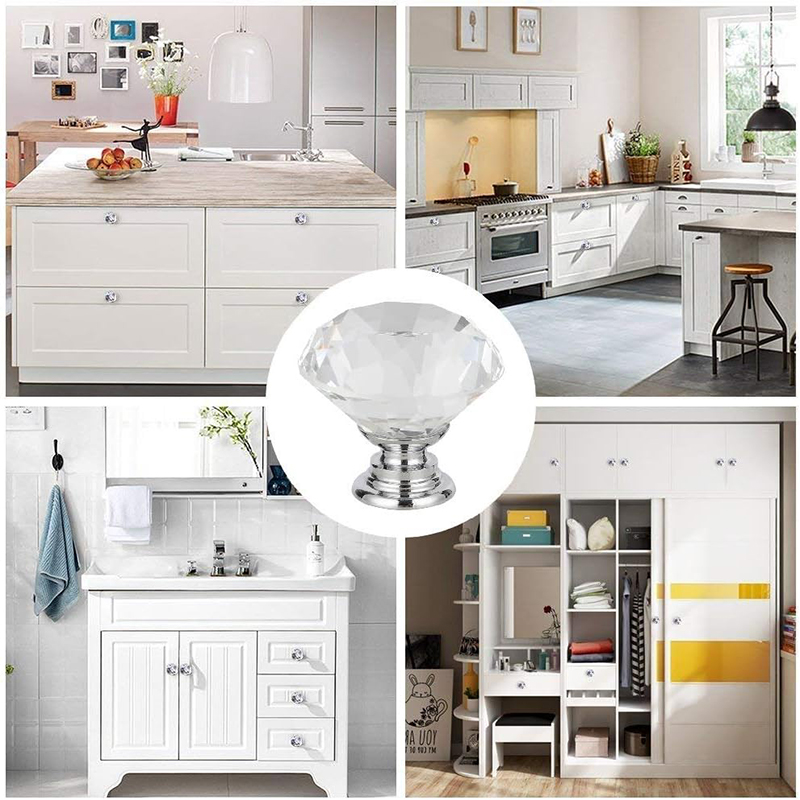 6Pcs Cabinet Knob with Screws  - Furniture Hardware Feet ulasan dan harga