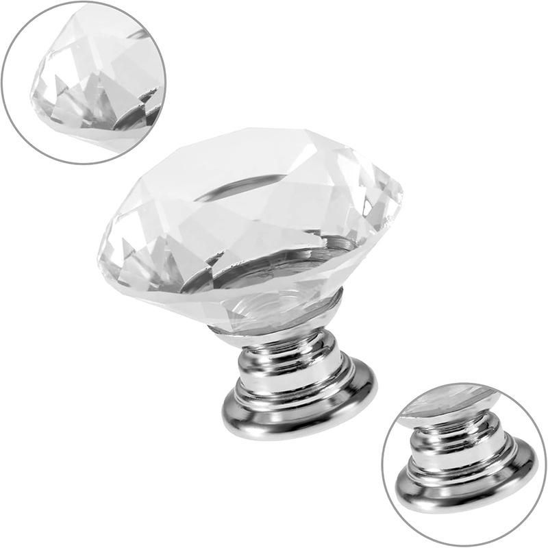 6Pcs Cabinet Knob with Screws  - Furniture Hardware Feet ulasan dan harga