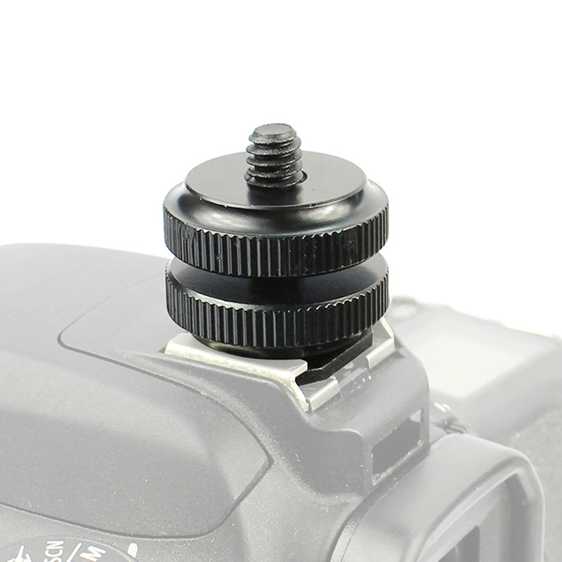 【C】Dual Nut Cold Shoe 1/4 Hot  - Cam Lock Nut ulasan dan harga