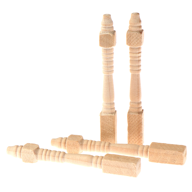 4Pcs 1:12 Dollhouse Miniature  - Furniture Hardware Feet ulasan dan harga