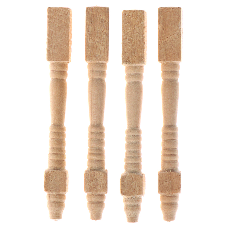 4Pcs 1:12 Dollhouse Miniature  - Furniture Hardware Feet ulasan dan harga
