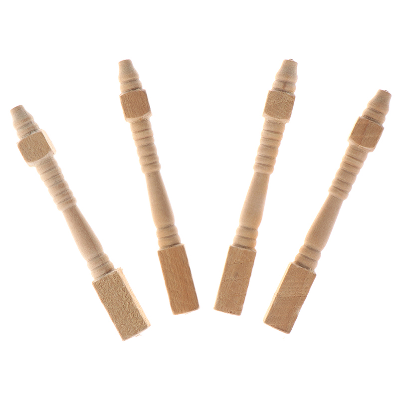 4Pcs 1:12 Dollhouse Miniature  - Furniture Hardware Feet ulasan dan harga