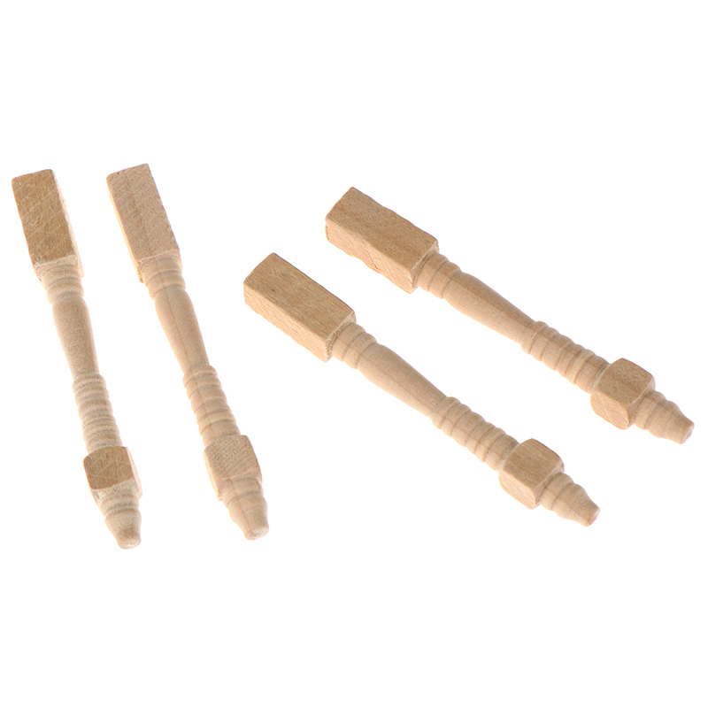 4Pcs 1:12 Dollhouse Miniature  - Furniture Hardware Feet ulasan dan harga