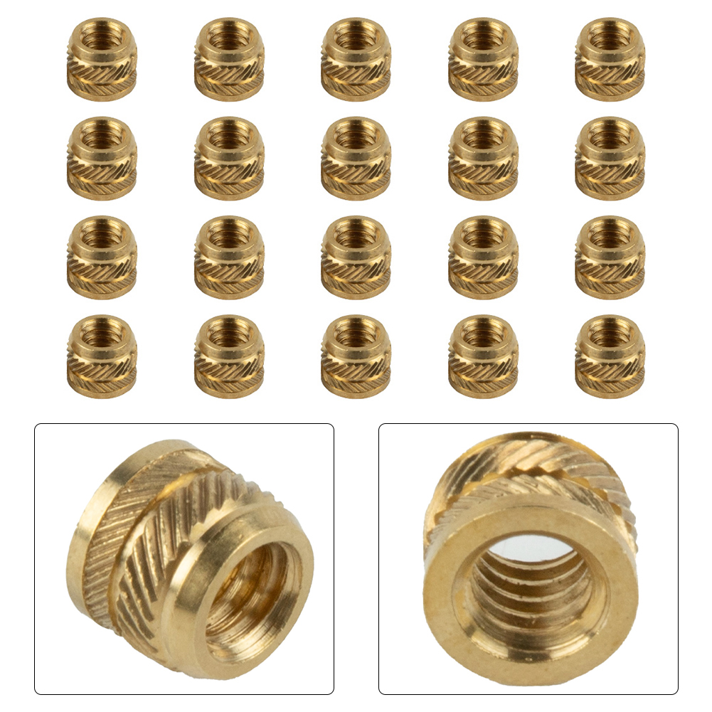 20pcs Brass Nuts 1/4-20 Thread - Cam Lock Nut ulasan dan harga